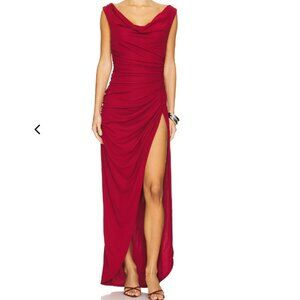 NBD Kora Maxi Dress Burgundy Size Medium